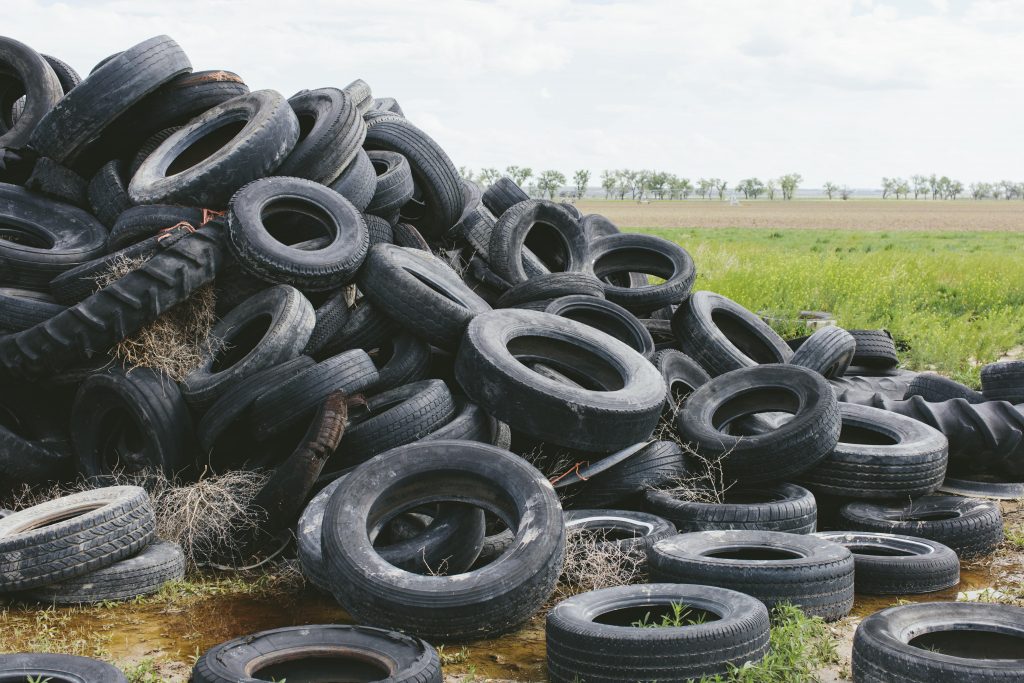 old tires that are expried and no longer ready for spring