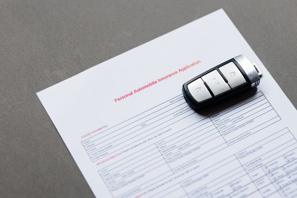 car insurance application form